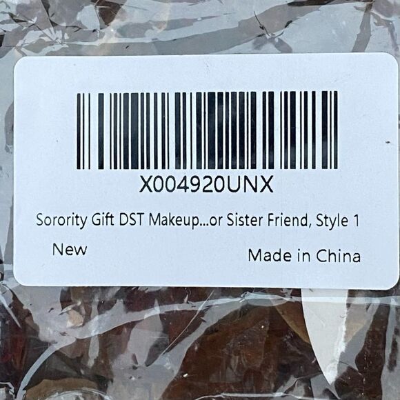 NWT New Delta Sigma Theta Sorority Black & Red Cosmetic/Make-Up Bag/Pouch. - Picture 5 of 5